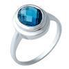 Silver Ring with London Blue Topaz (1913215)