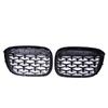 2 шт. автомобильные передние грили для почек для BMW X3 G01 G08 X4 G02 2018-бампер с ромбовидной отделкой гоночная решетка Meteor