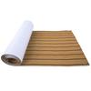 EVA Teak Decking Sheet Surfboard Boat Yacht Flooring Mat Carpet Pad (Brown & Black Strips)
