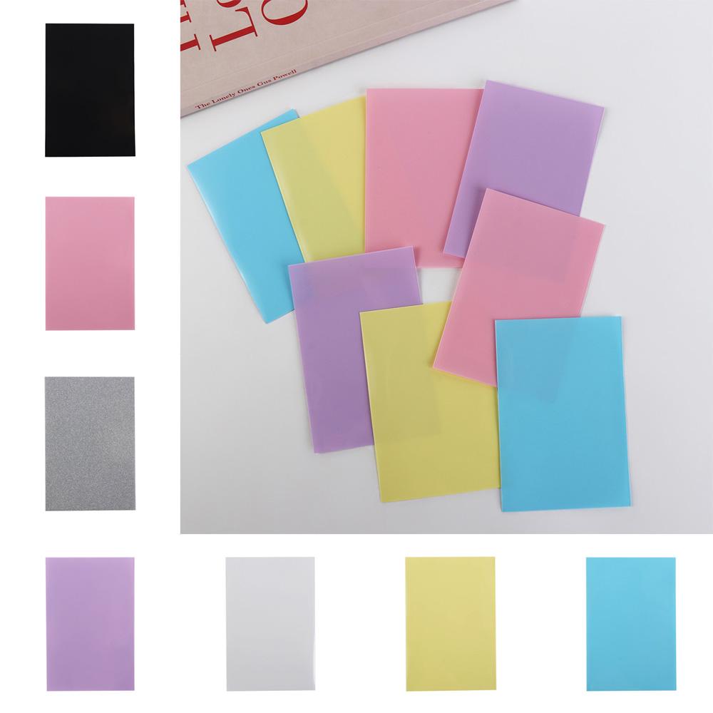 10pcs/set Two-layer Photo Cards Bag DIY Photo Card Film Idol Photo Protective Cover Idol Photo