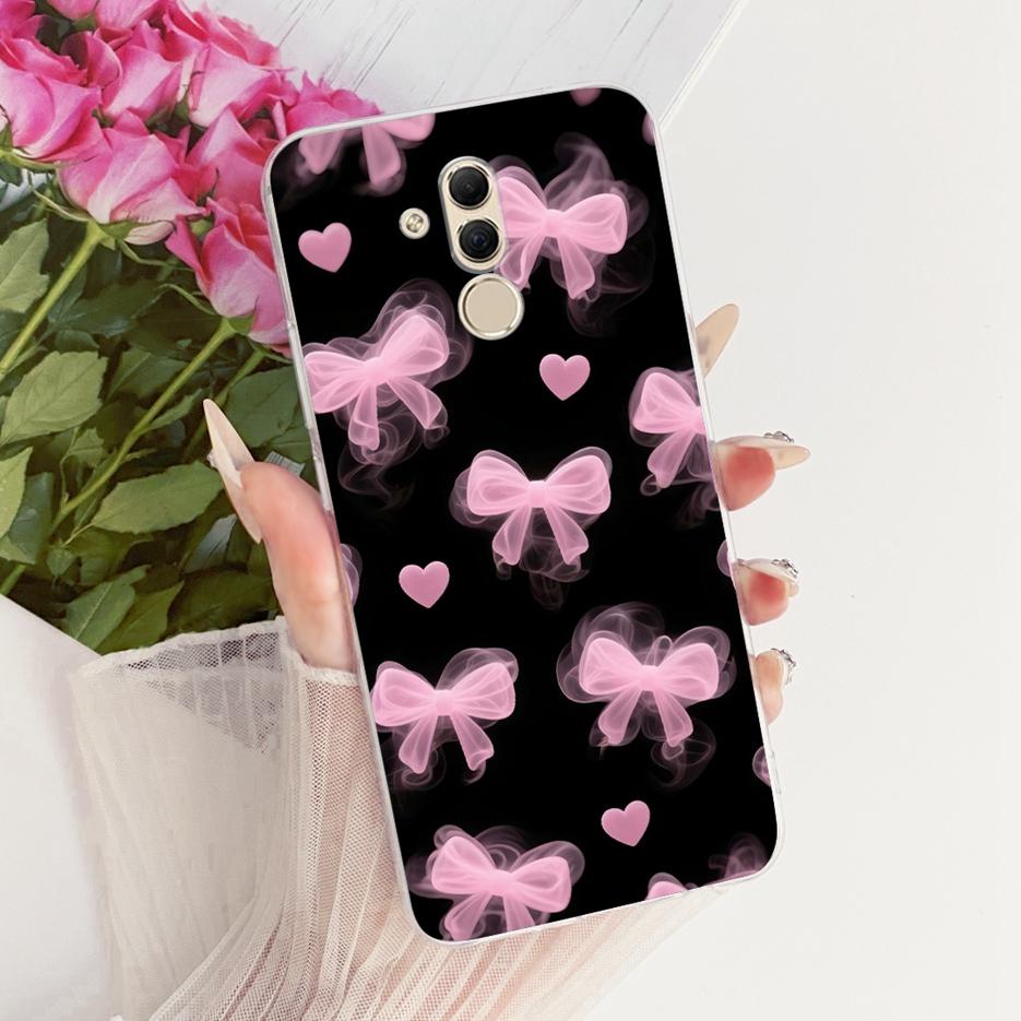 For Huawei Mate 20 Lite Case Luxury Flowers Butterfly Painted Cover Soft Slim Phone Case For Huawei Mate 20 Pro Mate20 Lite Bags