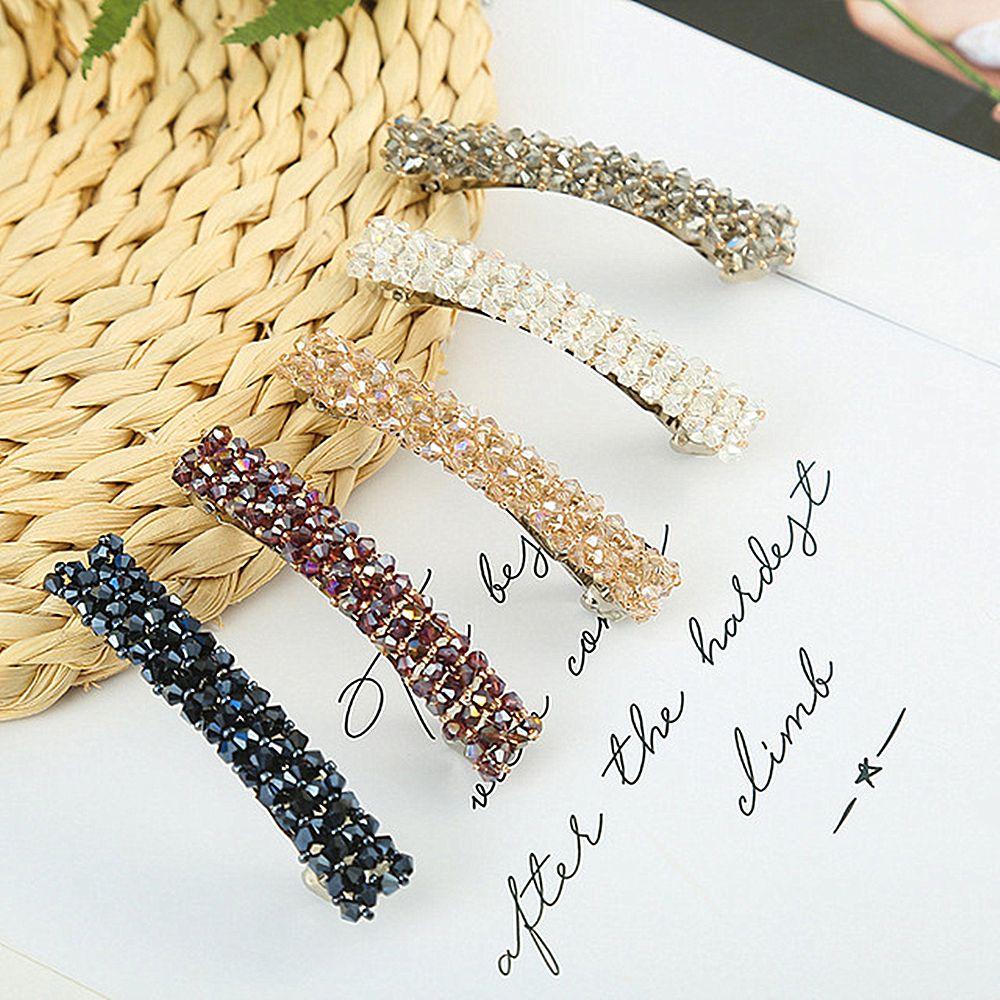 1PC Korean Diamond Headwear Hair Accessories Hair Clips Hairpins Geometric Crystal