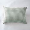 Pillowcase Woven-dyed Small Squares Deco "Gaïa Mix" 60 X 60 Cm &; 50 X 70 Cm "Cotton Gauze" - Gaïa Mix Eucalyptus - 50 X 70