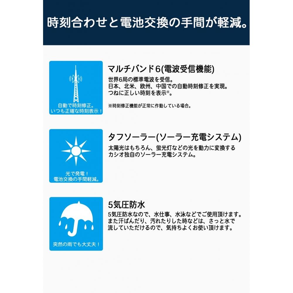 Casio Watch Lineage Radio Solar LIW-M610DB-1AJF Black