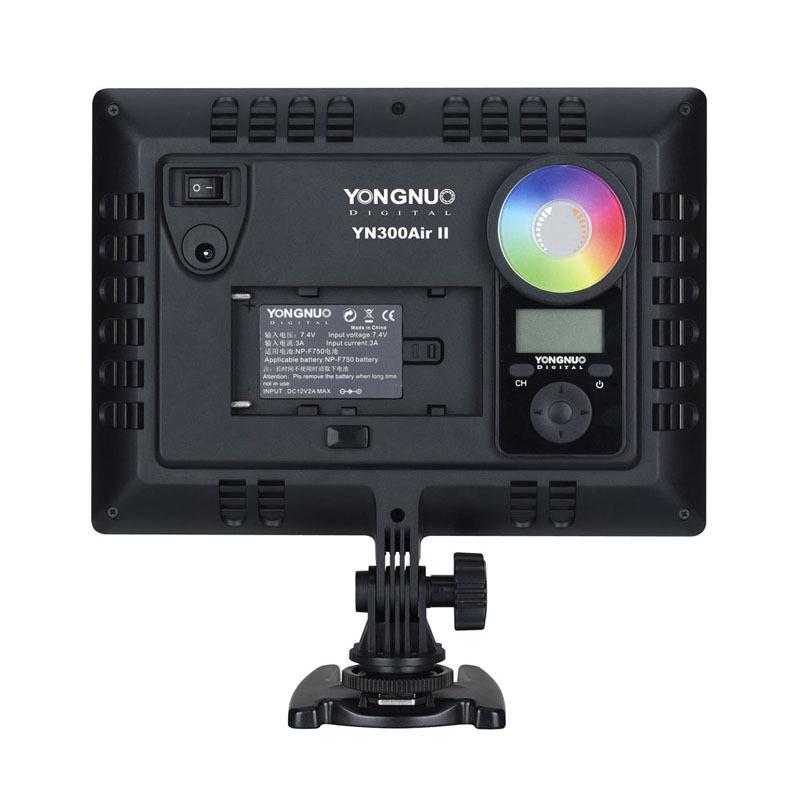 Yongnuo YN300Air II: Тонкий и портативный RGB LED свет для фотосъемки с регулируемой цветовой температурой