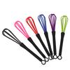 Hair Color Cream Whisk Prevent Slip Handle Plastic Balloon Stirrer Tool for Salon Kitchen 6pcs