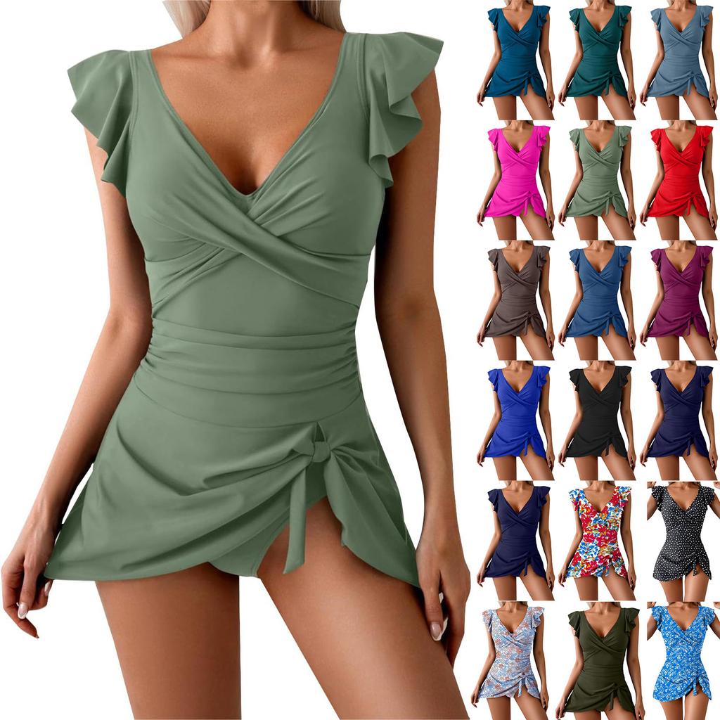 Women's One-piece Fashionable And Sexy Swimsuit With Bra Pads And No Steel Support