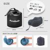 Morbido Hooded Neck Pillow for Night Business Convenient Take a Take a Hide Your Sleeping Neck Storage Bag Included Airplanes, Shinkansen, Buses,