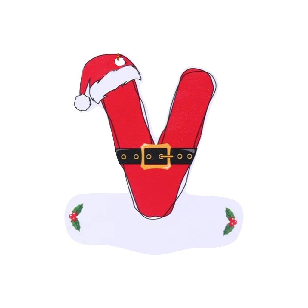 26 букв, украшение на рождественскую елку, рождественская подвеска, сделай сам, подвеска в виде алфавита, атмосферное украшение, буквы на рождественскую елку, 1 шт.