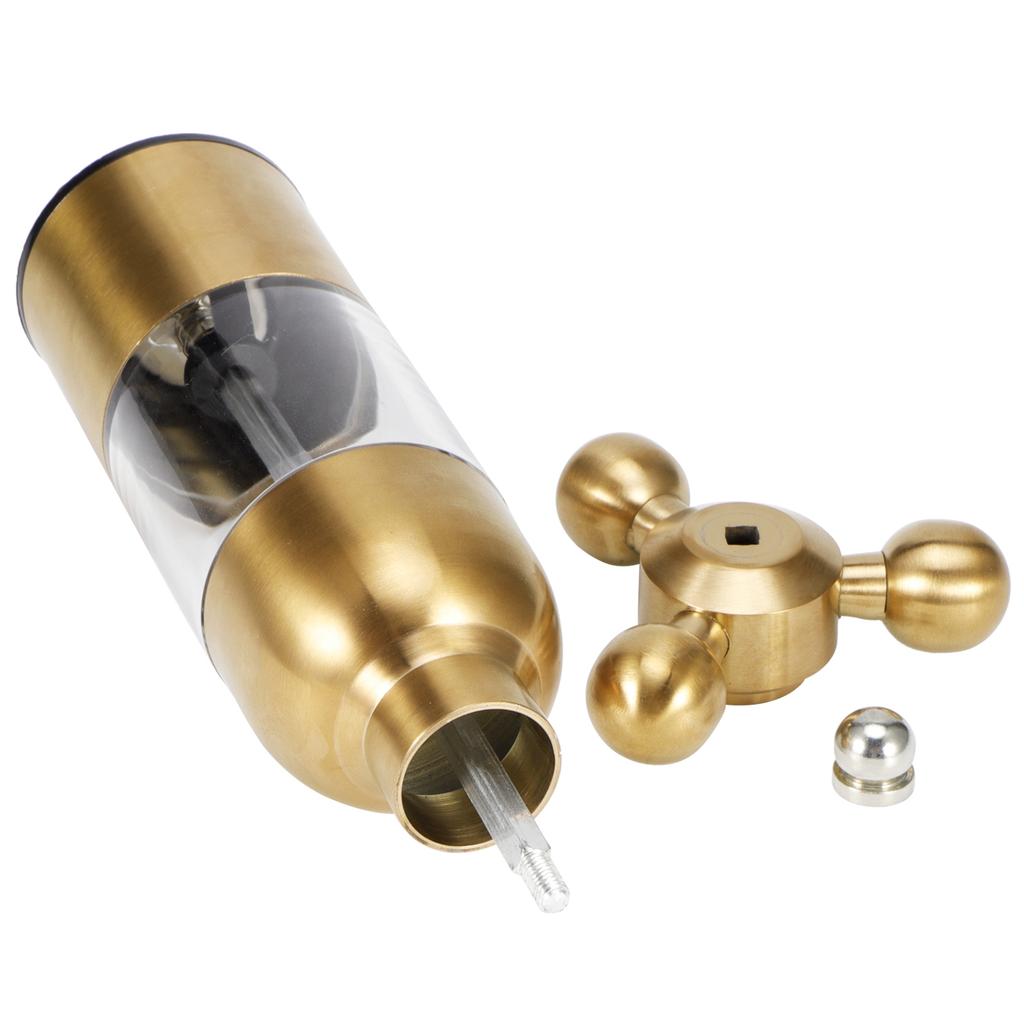 Мельница для перца, соли, специй из нержавеющей стали, шлифовальный станок для приправ, кухонный инструмент для приготовления пищи, золото