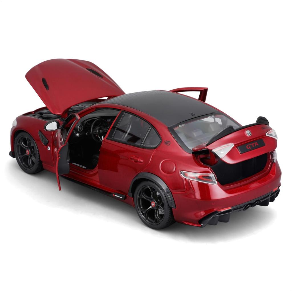 Bburago 1/18 Alfa Romeo Giulia GTAm 2020 Красный / Литая модель автомобиля Готовая к демонстрации 18-11049 RD