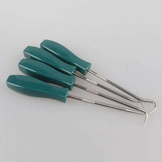 Набор из 4 отверток для сальников автомобильных транспортных средств с эргономичными ручками, съемник для прокладок уплотнительных колец, крючки для ремонта