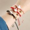Rope Transfer Lucky Ceramics Cat Red Rope Bracelet Women Gifts Zodiac Hand Rope Fashion Jewelry