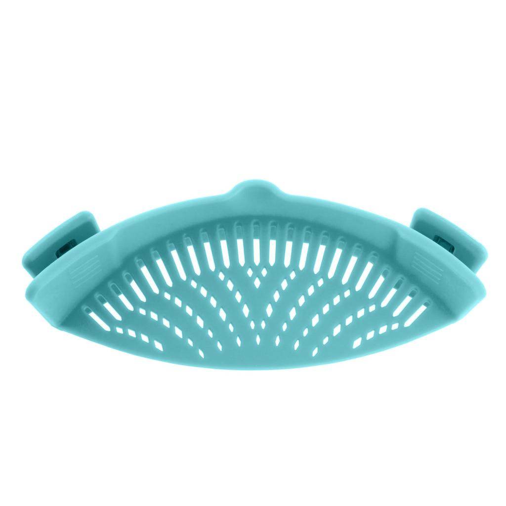 LMETJMA 6 Color Universal Clip on Strainer Adjustable Silicone Strain Pot Strainer Colander For Pasta Fruit Vegetable JT-0076