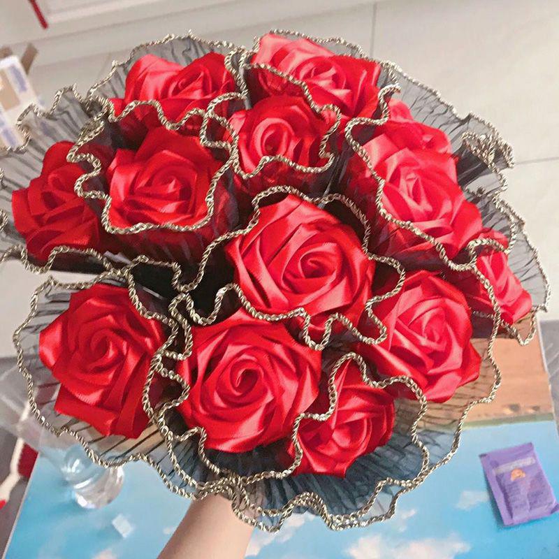 28 см x 400 см Бумага для упаковки цветов, жемчужная волна, пряжа, кружевная сетка, цветочный букет, подарок на День святого Валентина, упаковочный материал для вечеринок