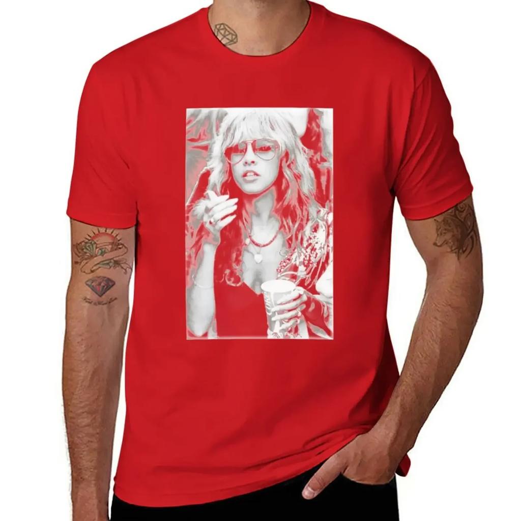 Stevie Nicks Woman T-Shirt customizeds anime men graphic t shirts
