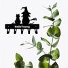 1 шт. Металлический держатель для ключей «Ведьма и кошка», настенный крючок, декоративные аксессуары для настенного монтажа, брелок