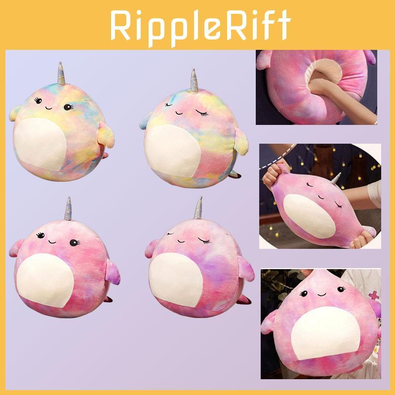 Squishmallow Мультяшная Подушка-Кит Плюшевая Игрушка Коллекционная Из Эластичного Кристального Вельвета Фиолетовая/лавандовая Маленький/большой Размер Набивка ПП Хлопком