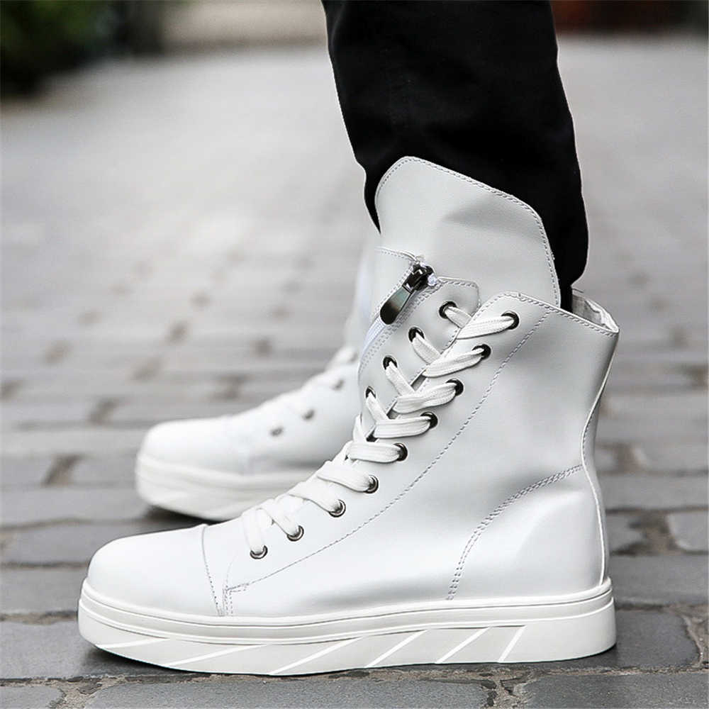 Fashion High-cut White Color Sneakers Casual Men's Teniis Hot Shoes Sports Sneakersy Resale Low Prices Fashion-man Style Special