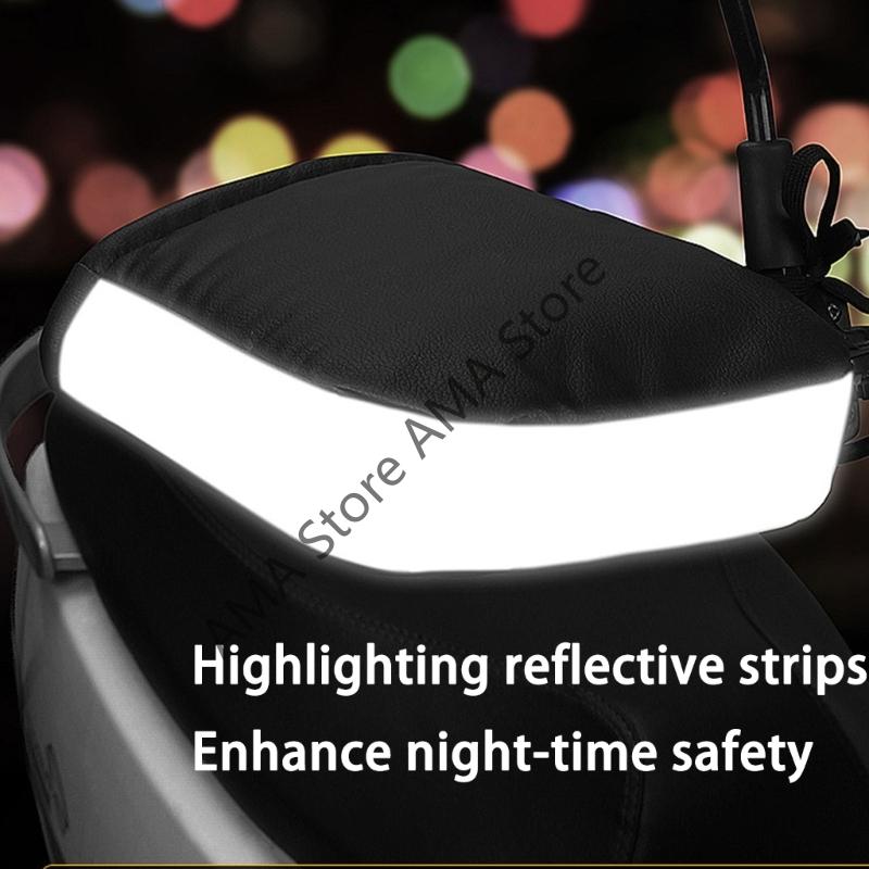 X7JF Термоизолированные мотоциклетные перчатки Ветрозащитные Светоотражающие Чехлы на руль Для зимней езды