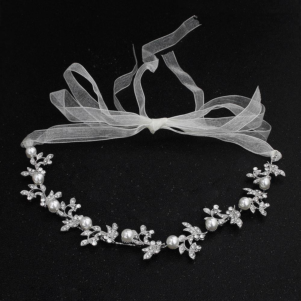Головной убор Головной убор Свадебный Цветок Повязка для волос Украшение для волос Цветок из стразов Повязка на голову Свадебная повязка на голову