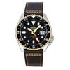 5 Sports SKX GMT кожаный ремешок коричневый циферблат автоматические SSK036K1 100M мужские часы