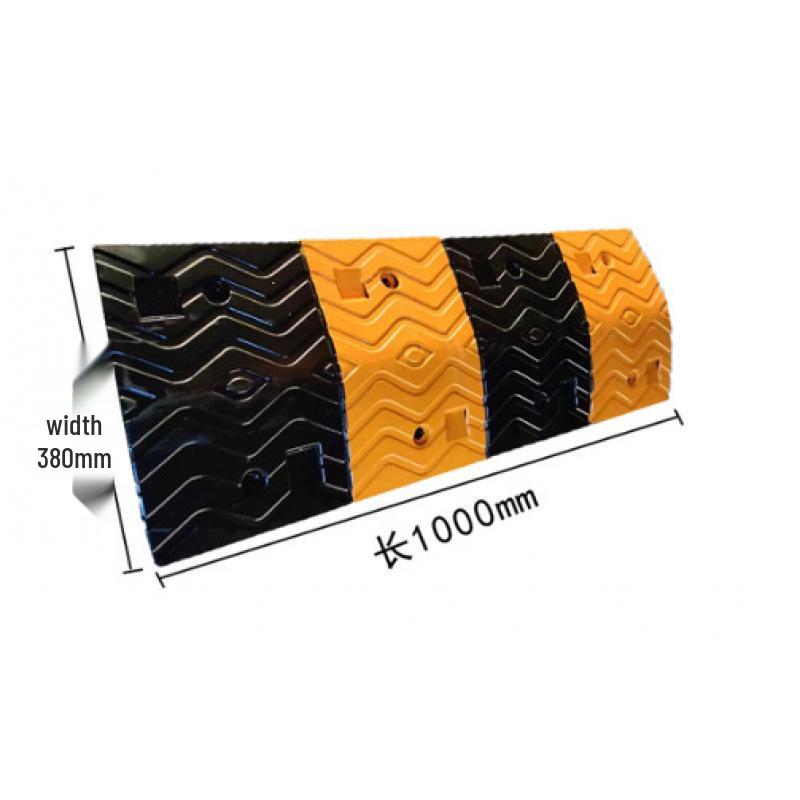 Thickened Rubber Speed Bump for Community and Garage Entrances