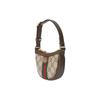 Gucci Мини-сумка на плечо GG Canvas с полосой Web и золотой фурнитурой Повседневная 746055-96IWG-8745