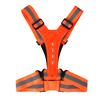 Elastic LED Adjustable Visibility Reflective Vest Gear Stripes for Outdoor Night Sport Safetyorange