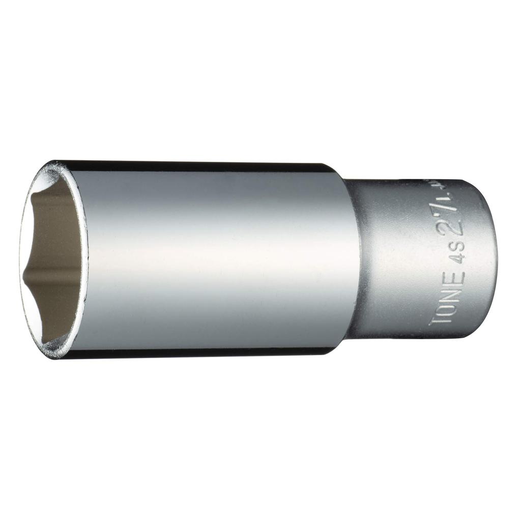 TONE Deep Socket Drive Angle Width Across Flats 27mm (Hexagonal) 4S-27L 12.7mm (1/2")