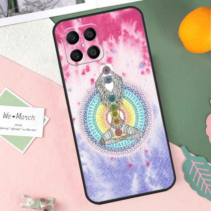 Mandala Chakra Insist Yoga Case For Honor X9b X8b X9a X8a X8 X9 X9c 50 70 90 Lite Honor 200 Pro Magic 7 5 6 Lite Cover