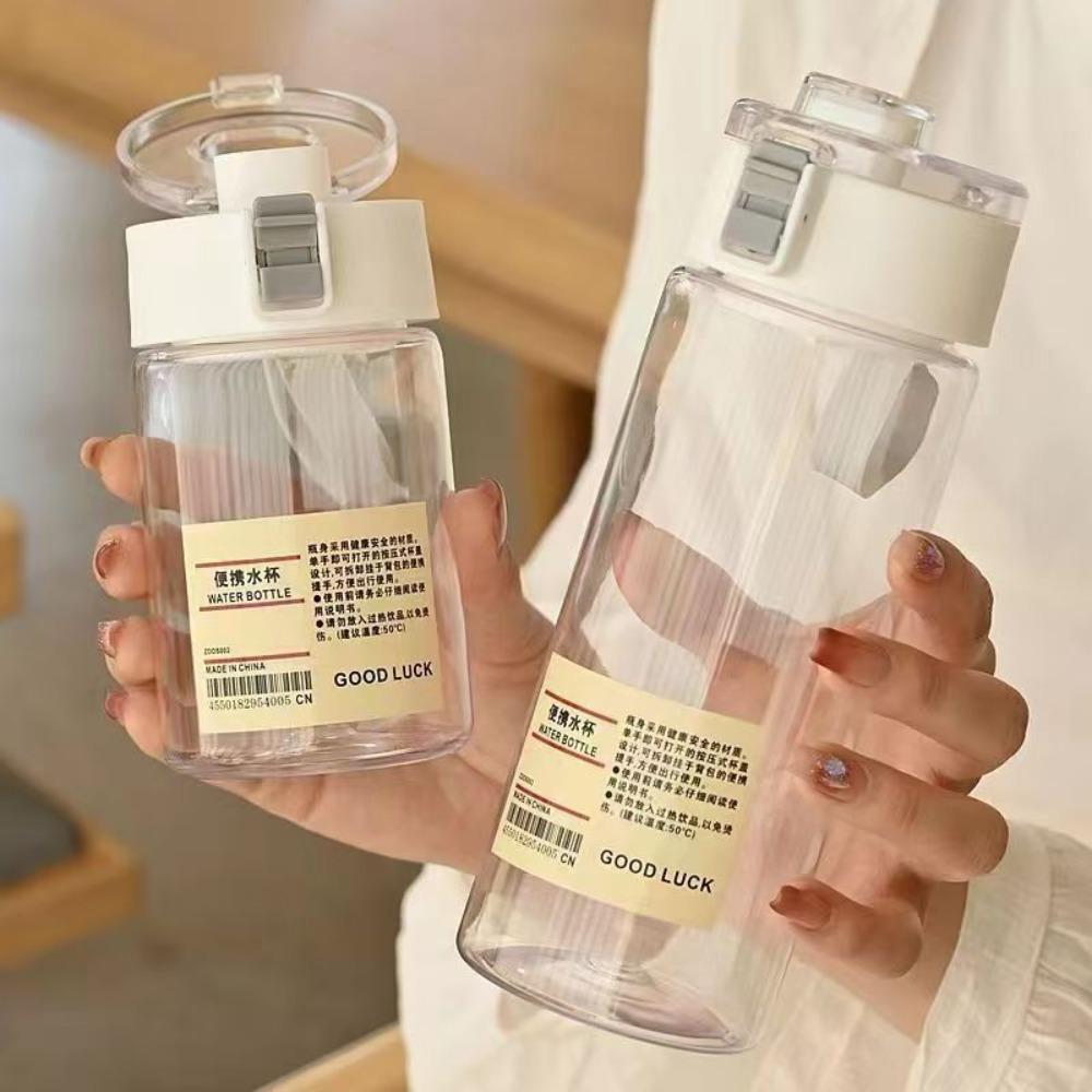 350/550/750/ml Children's School Water Bottle Transparent Water Bottle Reusable Leak Proof Durable Water Bottle with DrinkingCap