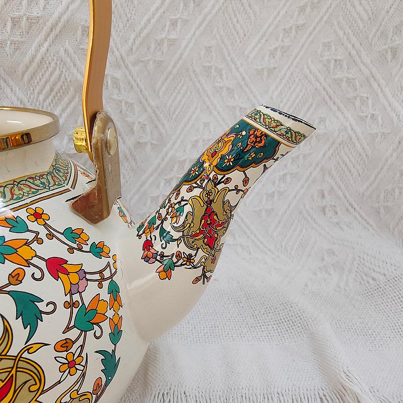 Утолщенный эмалированный эмалированный чайник 2,5 литра, чайник для охлаждения, чайник для молока, индукционная плита