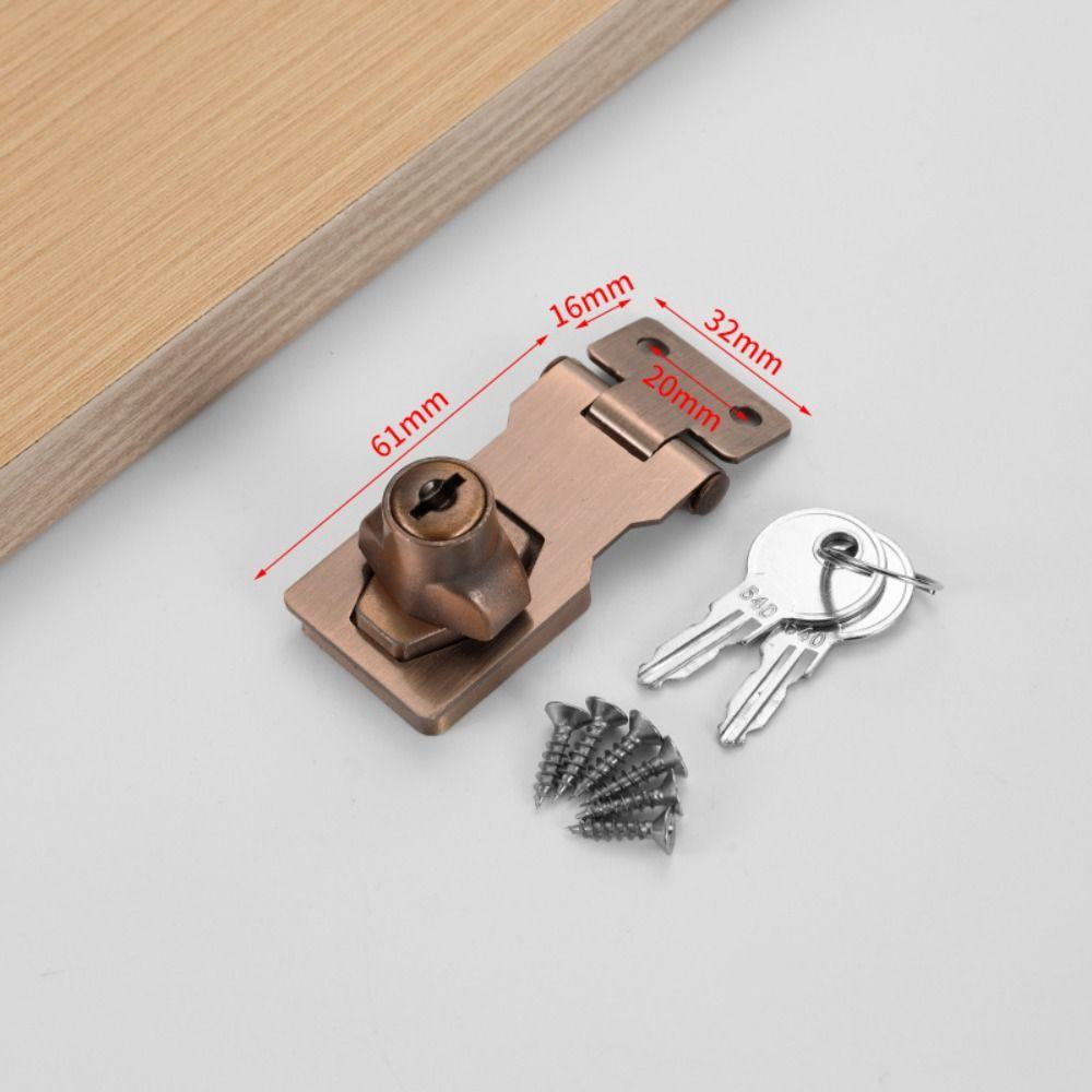 No-punch Cam Cylinder Locks Door Portable Lock Plate Lock Buckle  Drawer