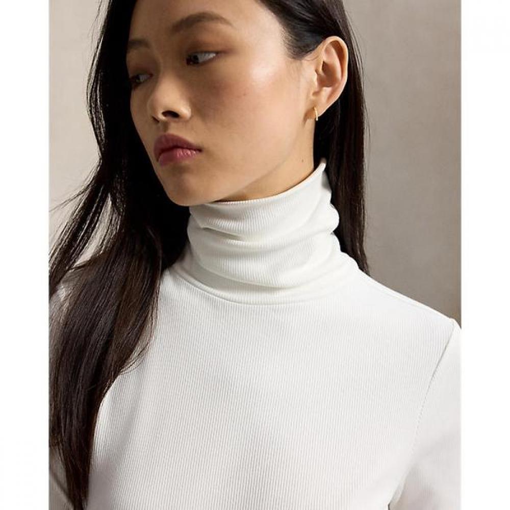 Polo Ralph Lauren Women S Stretch Cotton Rib Turtleneck Wmpokninc020274100