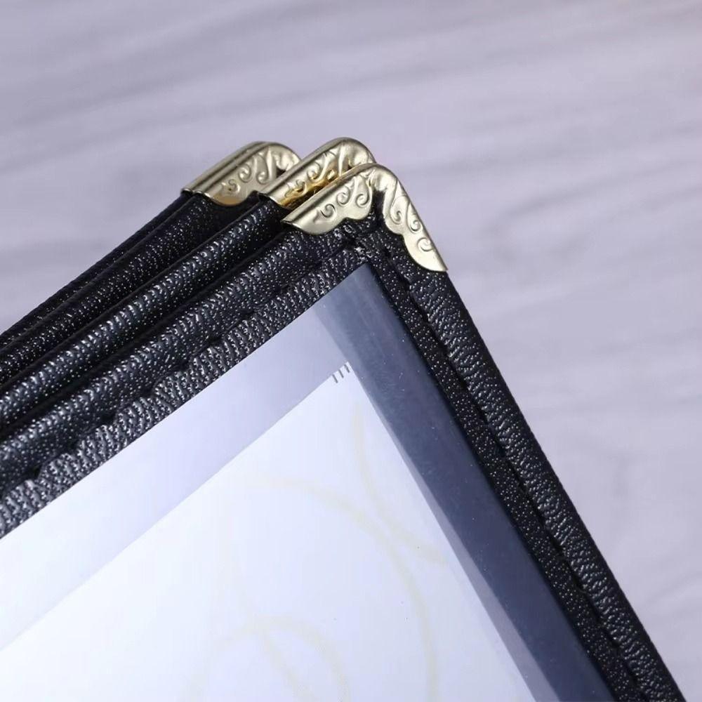 PVC Recipe Book Cover Transparent Menu Paper Holder Waterproof a4 Document Holder DIY Menu Making