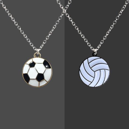 3 шт. Спортивный мяч ожерелье для мужчин женщин бейсбол баскетбол футбол кулон ожерелье ювелирные изделия подарок для поклонников девочек мальчиков