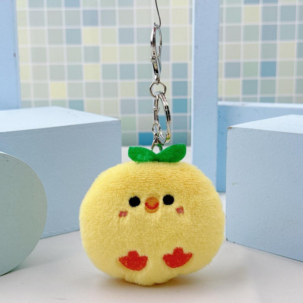 Универсальный плюшевый брелок в виде зеленого листа с цыпленком: Унисекс Шарм, Парная подвеска, Аксессуар для рюкзака, Кукла-цыпленок, Акцент для букета.