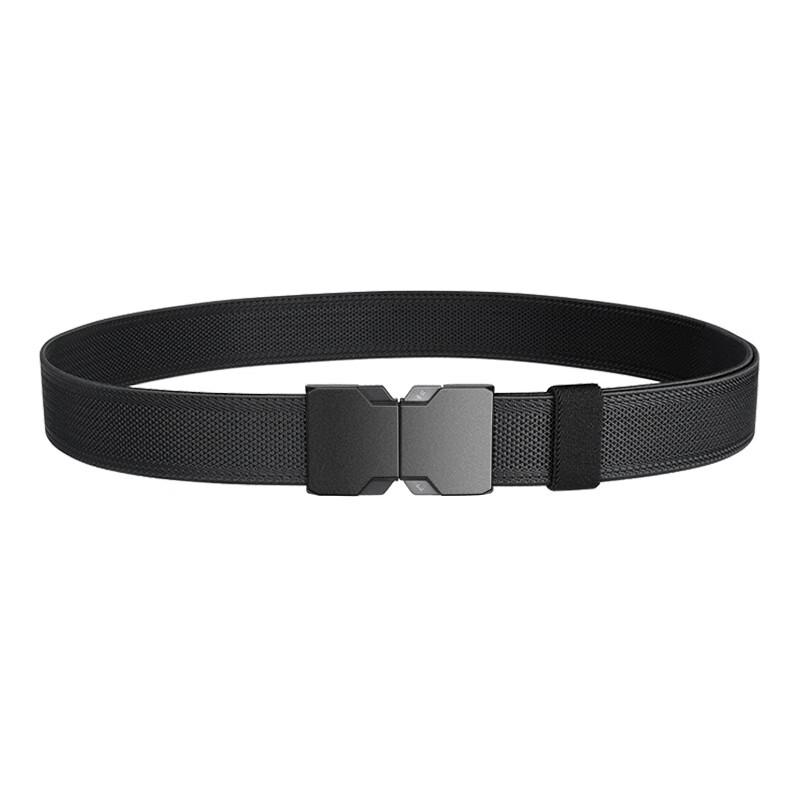 JEVI Men's Elastic Tactical Leather Belt Outdoor Sports Military Training Belt Business Casual Pants Belt for Men and Women