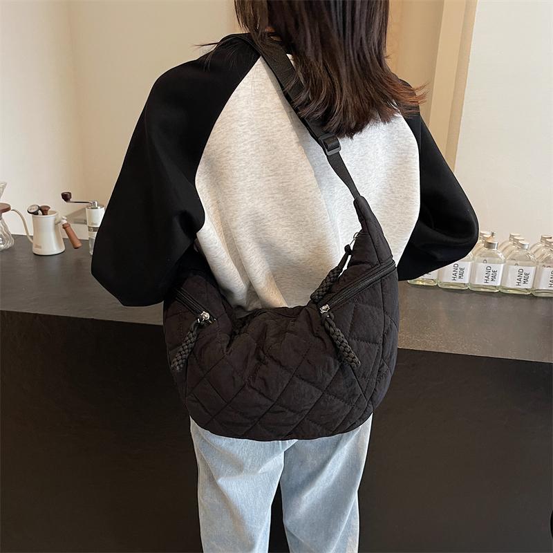 Женская сумка хобо, легкая сумка через плечо, большая вместимость, сумка через плечо