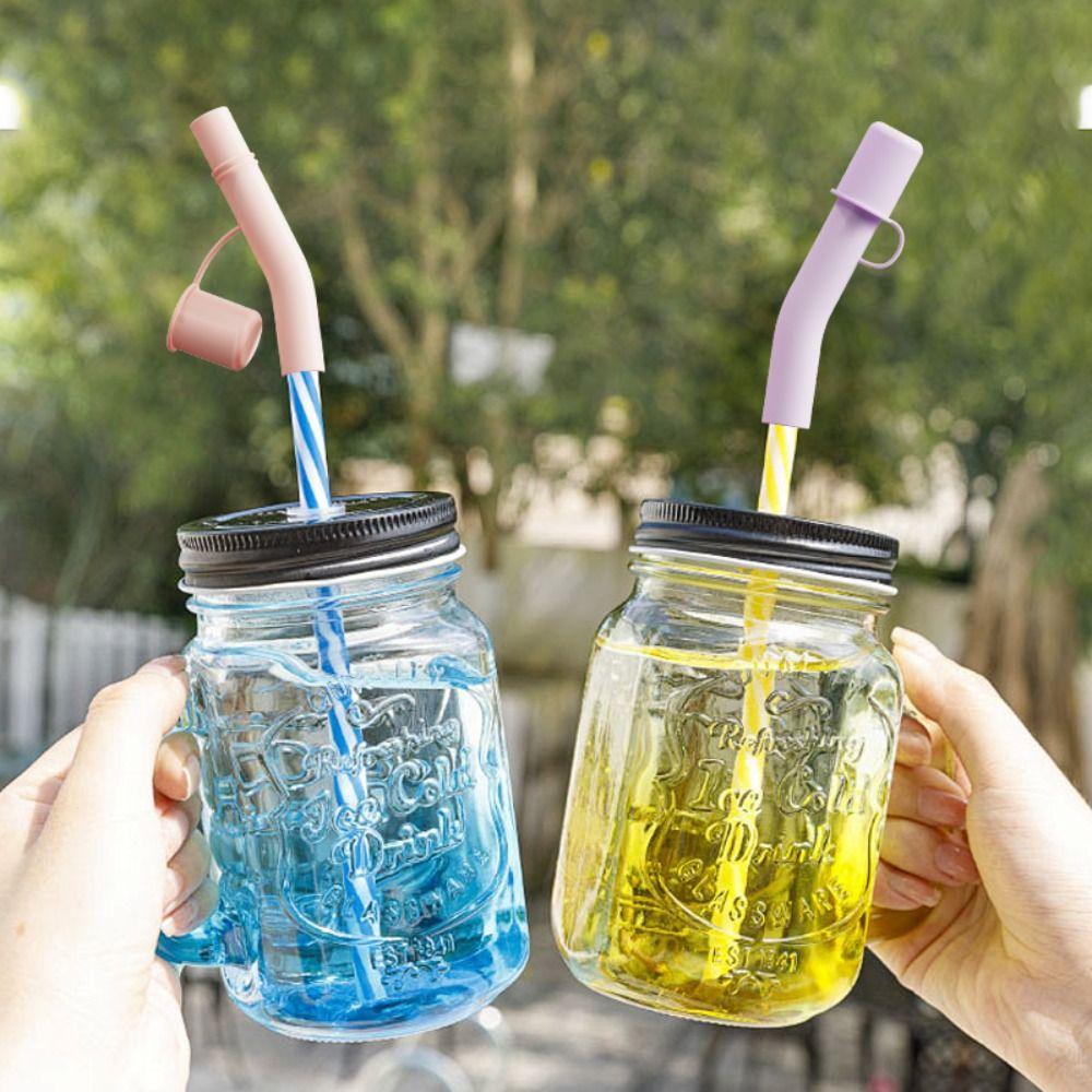 3 шт. Многоразовая соломинка Удлиненная крышка-заглушка Защита от проливания и протекания Насадки для соломинок для стакана Stanley