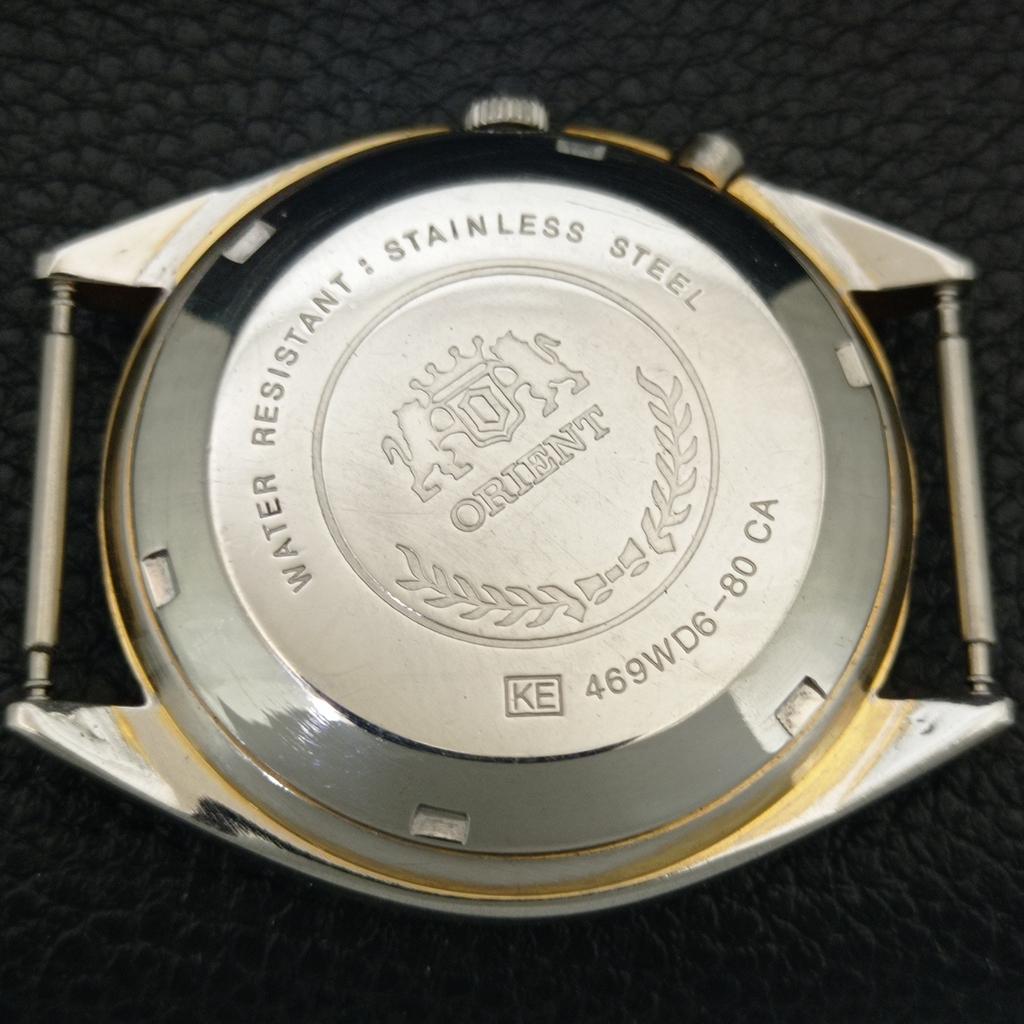 ЯПОНИЯ ВИНТАЖНЫЕ ORIENT CRYSTAL АВТОМАТИЧЕСКИЕ 46943 МУЖСКИЕ ОРИГИНАЛЬНЫЕ ЧАСЫ С ЦИФЕРБЛАТОМ a707785-1