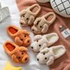 Cotton Slippers Female Cute Plush Cartoon Dog Slippers Winter Thickened Indoor Home