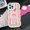Чехлы для мобильных телефонов iPhone 11 13 XR 15 Pro Max 12 14 Pro Max Чехол для iPhone 16 7 Plus 8 Plus XS Max 15 Plus Macaron Cartoon Cute Anti-Drop Водонепроницаемый