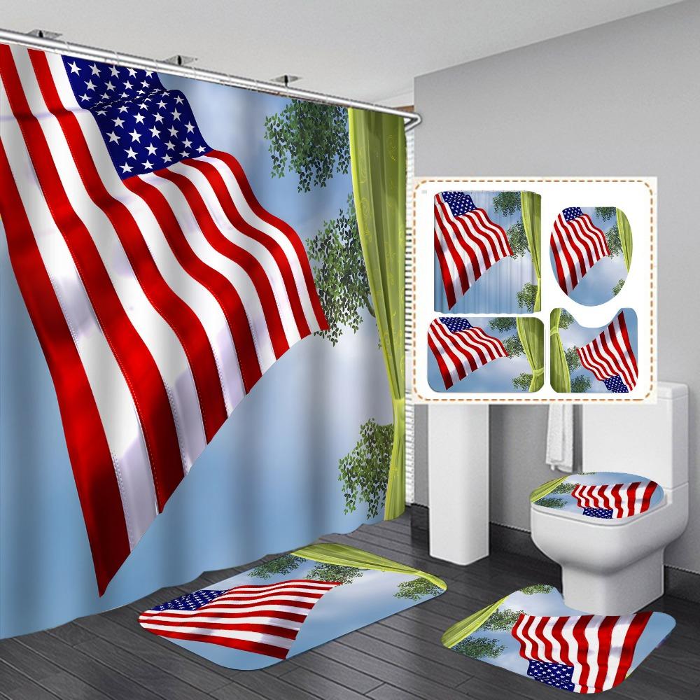 Водонепроницаемая и устойчивая к плесени занавеска для душа для ванной комнаты, разделение сухого и влажного воздуха, затемнение и теплая занавеска для душа, комплект из четырех предметов