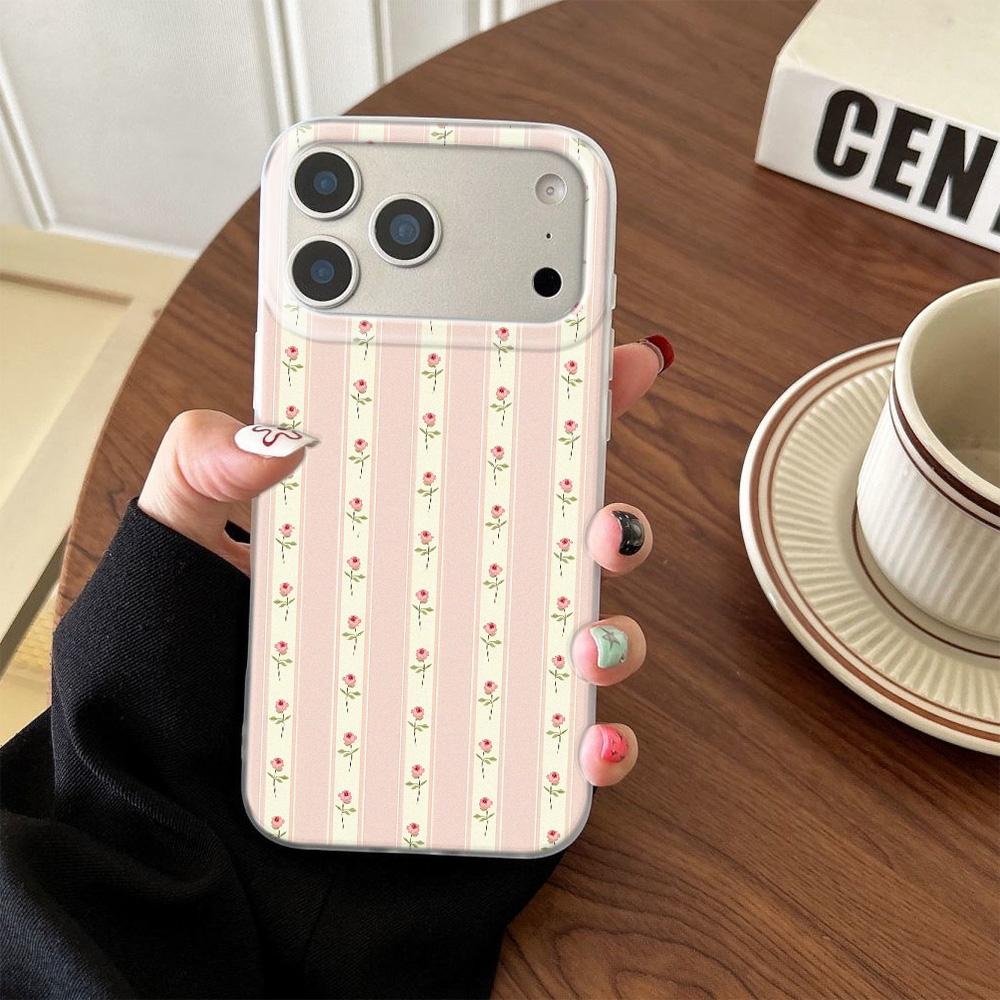 Кружевной Цветочный Чехол для Телефона Для IPhone 11Pro 13 15 PIus 14 12Pro 16 17 Pro Max Чехол 17Air Чехол Прозрачный Мягкий Ударопрочный Чехол Чехлы