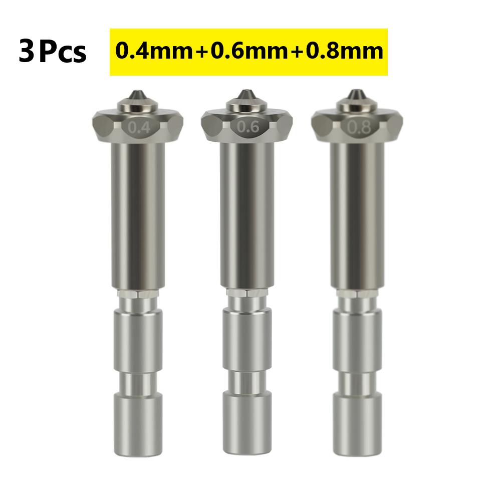 For Anycubic Kobra 3 Max Nozzle Hotend Kobra 3 Max Combo Quick Swap Nozzle Hardened Steel 0.4 0.6 0.8 Kobra 3 Max Accessories