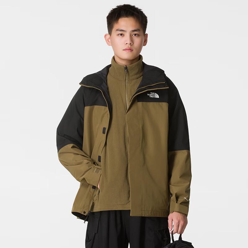 The North Face Мужская куртка 3-в-1 с флисовой подкладкой для активного отдыха
