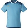 Tennis Wear Badminton Wear Quick Dry Game Shirt Sweat Absorbent Quick Drying Dynamotion Fit 72MA1020 Turquoise X Blue Coral XS [Mizuno]