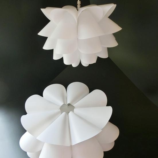 DIY 5-слойный абажур в форме лотоса, потолочный светильник, подвесной светильник, пластиковая крышка, домашний декор